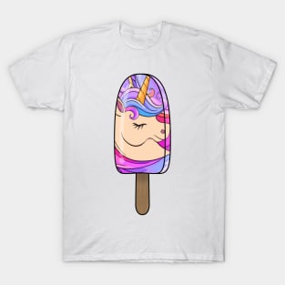 Animal Popsicle Unicorn Ice Cream Summer Gift T-Shirt